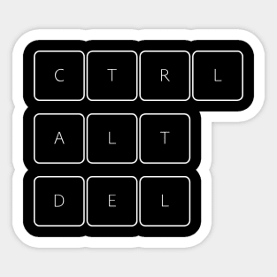 CTRL+ALT+DEL Sticker